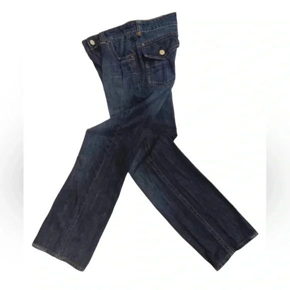 Tommy Hilfiger Straight Leg Low Rise Dark Wash Jeans Size 27 - Picture 3 of 9